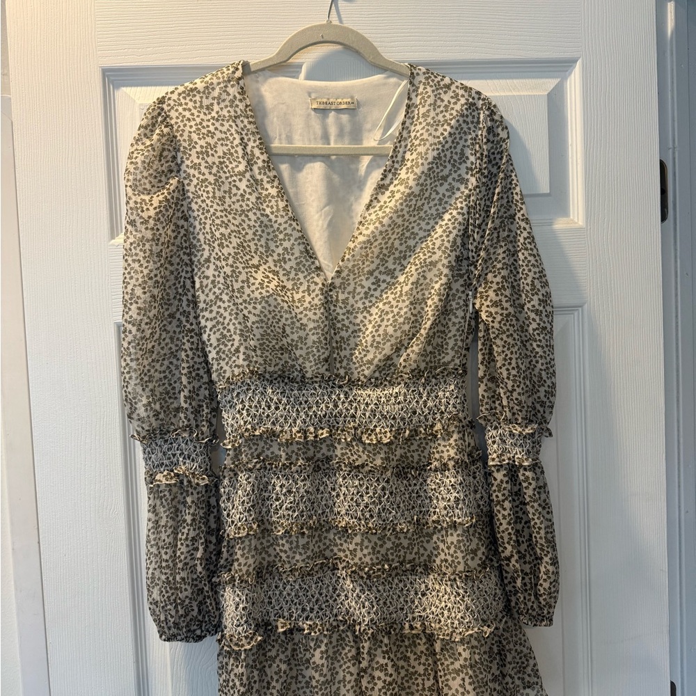 Chic Animal Print Mini Dress